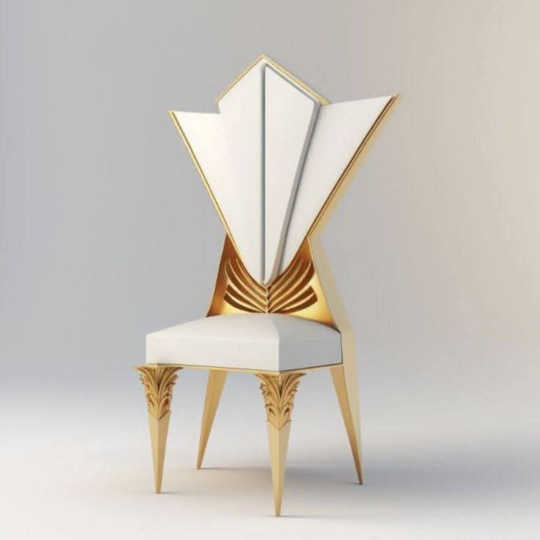 Art Deco Luxury Throne Chair
