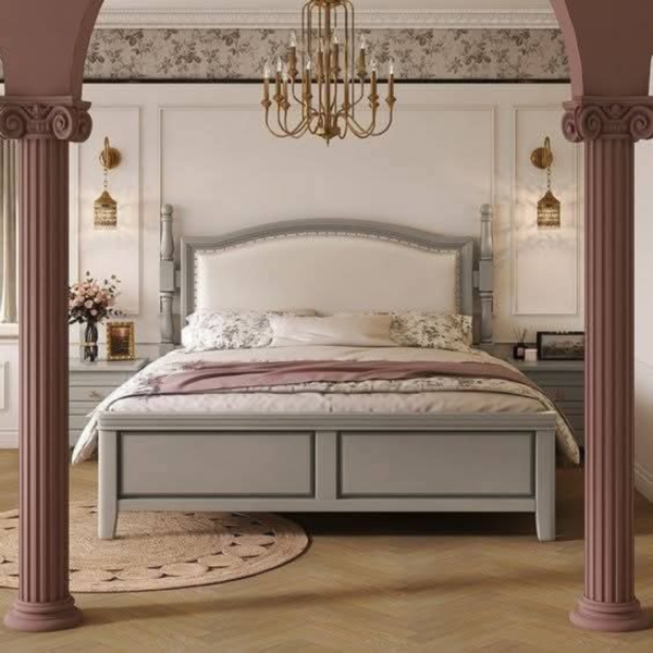 Elegant Classic Wooden Bed