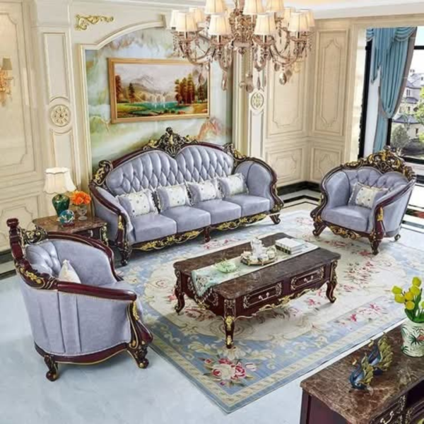 Luxury European Classic Sofa Set – Royal Elegance