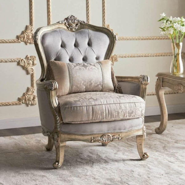 French Baroque-Style Accent Chair