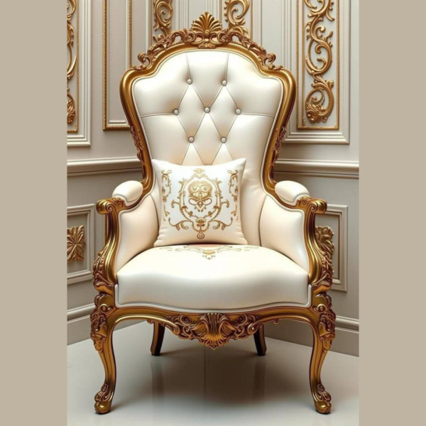 Luxury Baroque Throne Chair