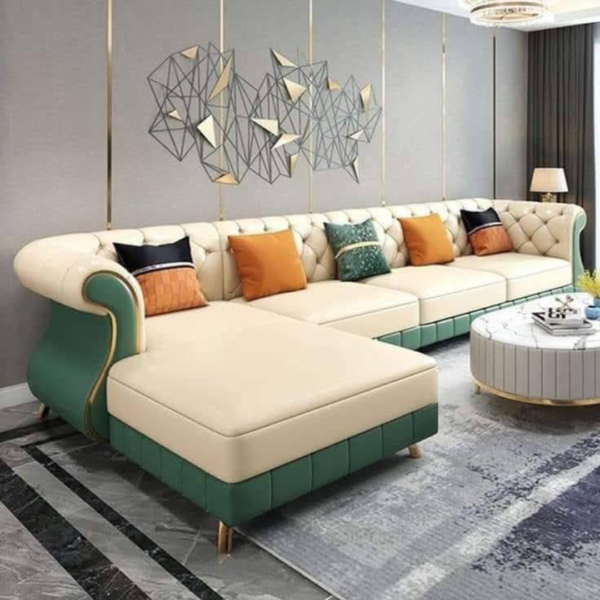 Luxurious L-Shaped Sofa with Modern Design